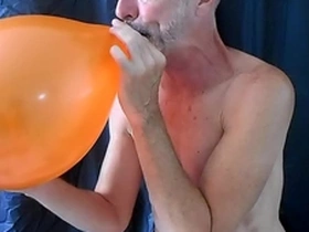 Balloon play with horny gay dilf richard lennox
