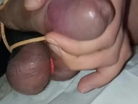 My cock and balls are super tied up