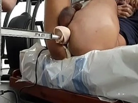 Another part of a fuck machine session. i can get fucked for hours. i made a bigger dildo head. i like to feel when the big head comes in and out of my ass