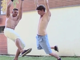 Gaywire - beefcake studs niko & tony breeding on bareback