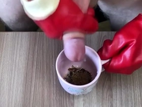 Delicious cum coffee for my bitches