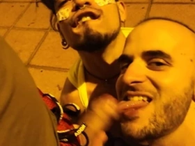 Xisco in maspalomas at yumbo with leo bulgari