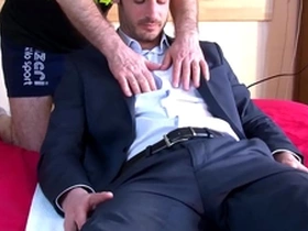 Str8 insurer came to sign a contract, got milked despite of himself.