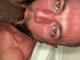 Muscle bottom’s ass gets wrecked, raw bred by cutler x’s uncut monster cock