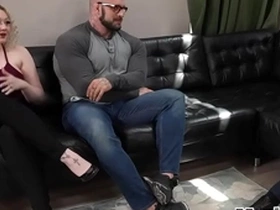 Muscled and tattooed hunk mesmerized on cock jerking
